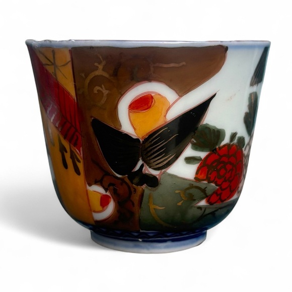 Antique Chinese Imiri Akae Enamel Porcelain Tea Sake Cup Arita Ware 19th Century - Picture 4 of 8